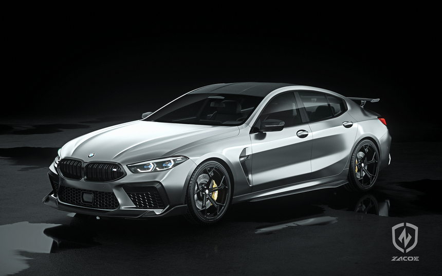 BMW M8 - F93 Dry Carbon Fiber Side Skirts - Zacoe