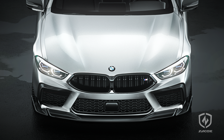 BMW M8 - F93 Dry Carbon Fiber Front Lip - Zacoe