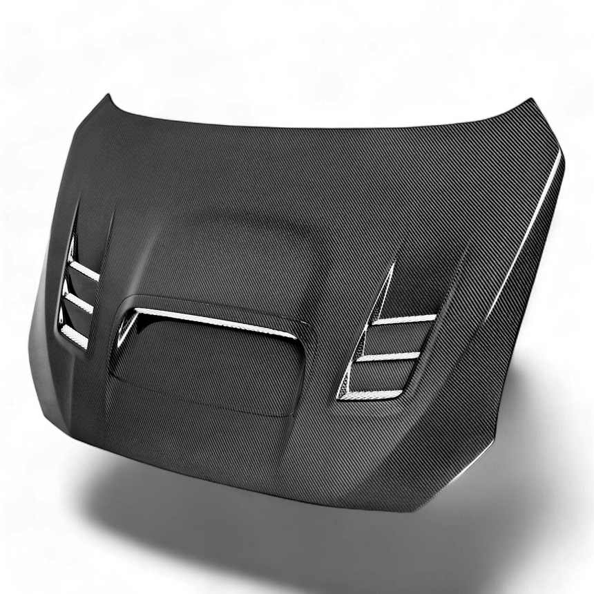 CW-style carbon fiber hood for 2015-2021 Subaru WRX/STi