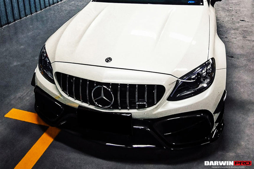2015-2021 Mercedes Benz W205 C63/S AMG Coupe IMP Performance Partial Carbon Fiber Front Bumper
