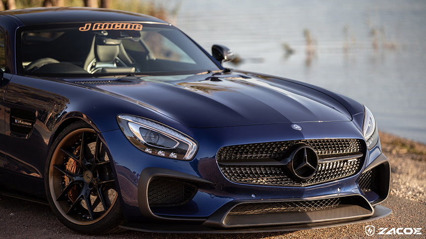 Mercedes-Benz AMG GT/GTS Dry Carbon Fiber Front Lip - Zacoe
