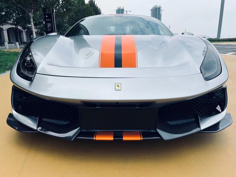 Dry Carbon Fiber Full Set Body Kit Front Bumper Rear Bumper Side Skirt For 488 GTB Pista Style