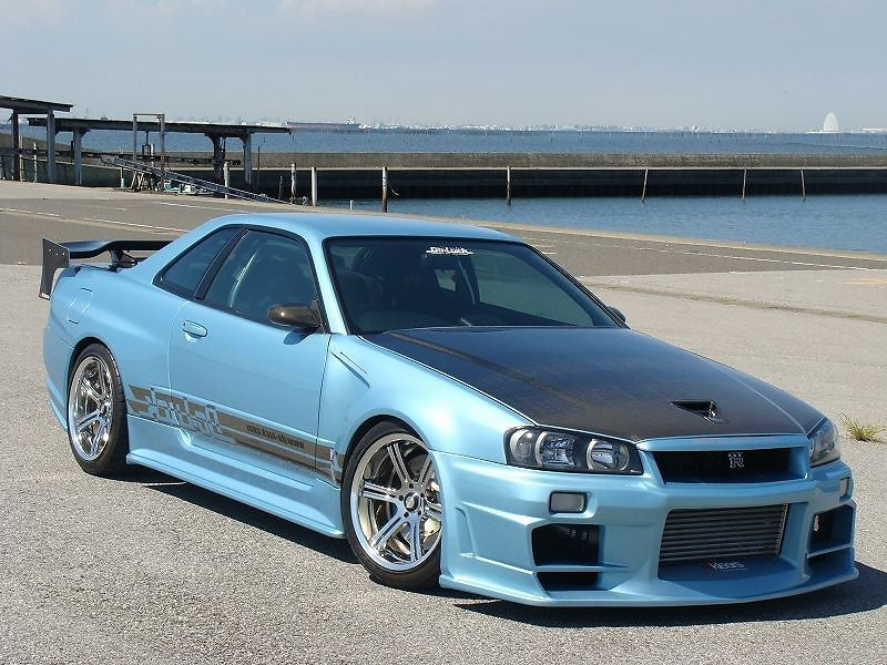 Nissan Skyline R34 GTR (1998-2005)- CF/FRP DO style front bumper