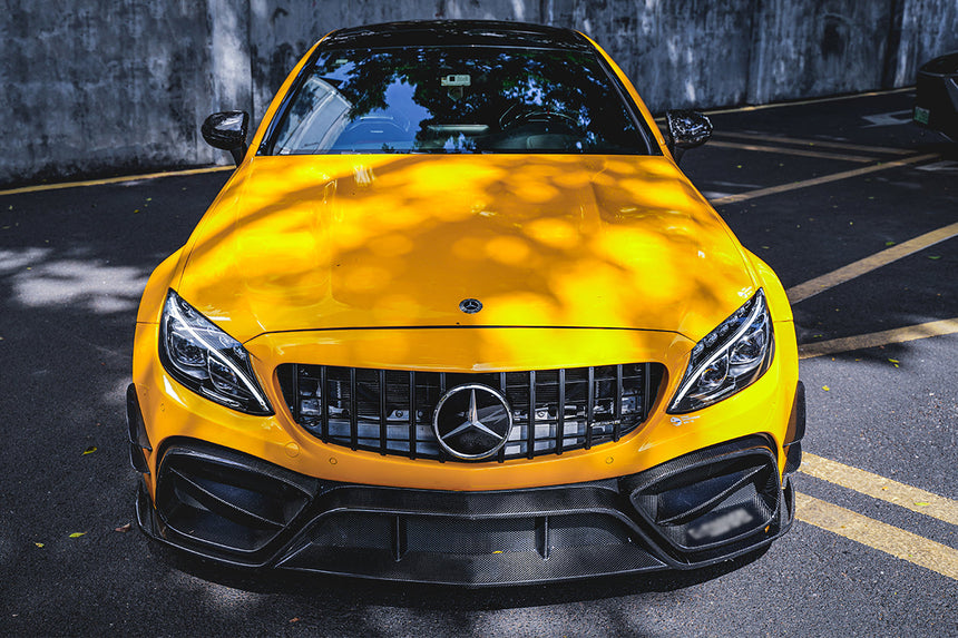 2015-2021 Mercedes Benz W205 C63/S AMG Coupe IMP Performance Partial Carbon Fiber Front Bumper