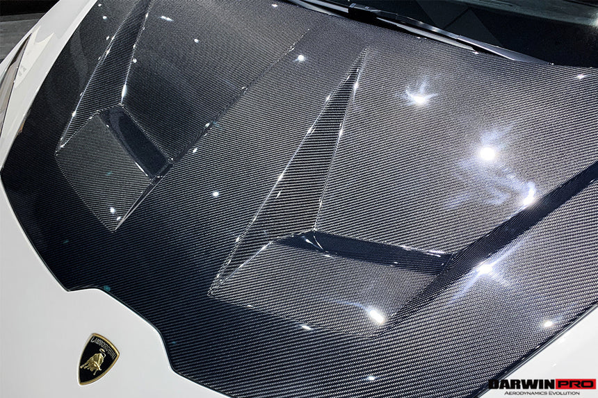 2015-2021 Lamborghini Huracan LP610/LP580/EVO BKSS Style Carbon Fiber Hood