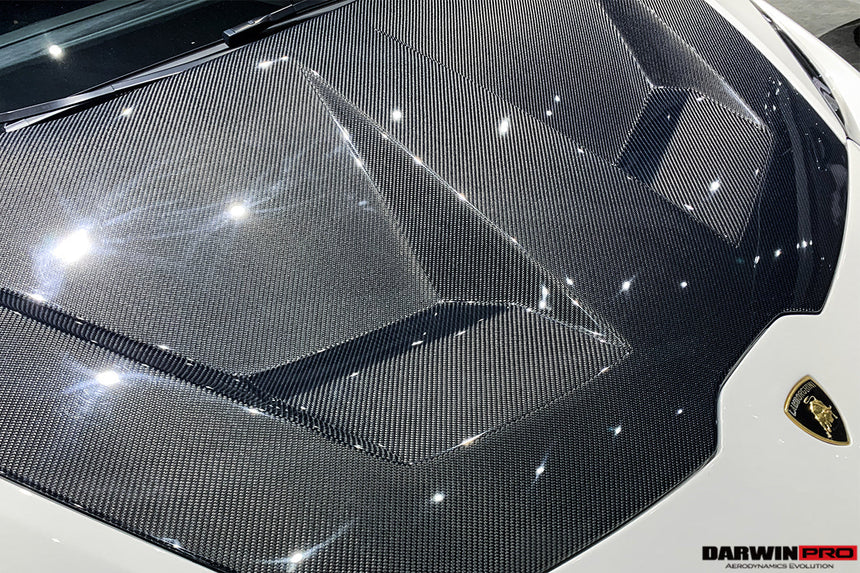 2015-2021 Lamborghini Huracan LP610/LP580/EVO BKSS Style Carbon Fiber Hood