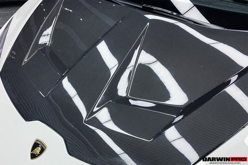 2015-2021 Lamborghini Huracan LP610/LP580/EVO BKSS Style Carbon Fiber Hood