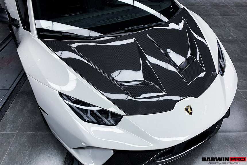 2015-2021 Lamborghini Huracan LP610/LP580/EVO BKSS Style Carbon Fiber Hood
