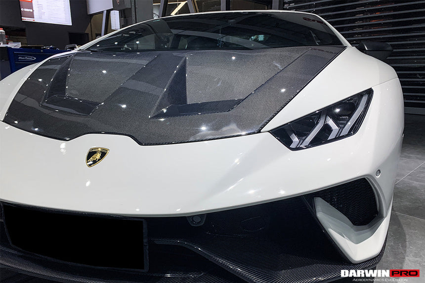 2015-2021 Lamborghini Huracan LP610/LP580/EVO BKSS Style Carbon Fiber Hood