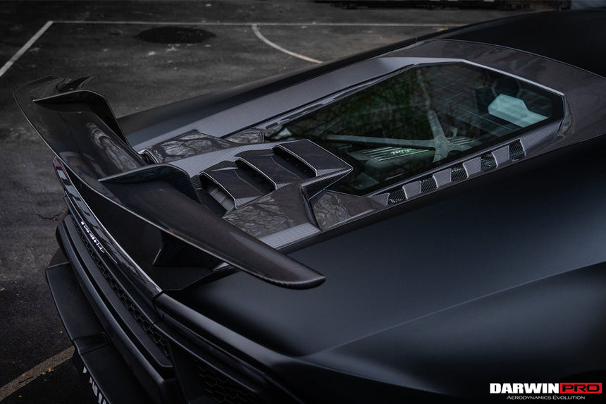 2015-2020 Lamborghini Huracan LP610/LP580 Performante Style Carbon Trunk Spoiler and Engine Hood
