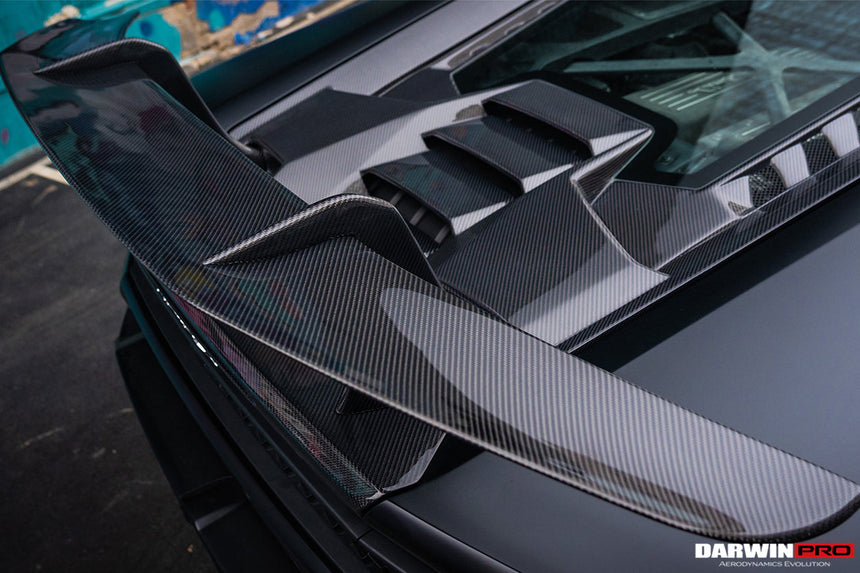 2015-2020 Lamborghini Huracan LP610/LP580 Performante Style Carbon Trunk Spoiler and Engine Hood