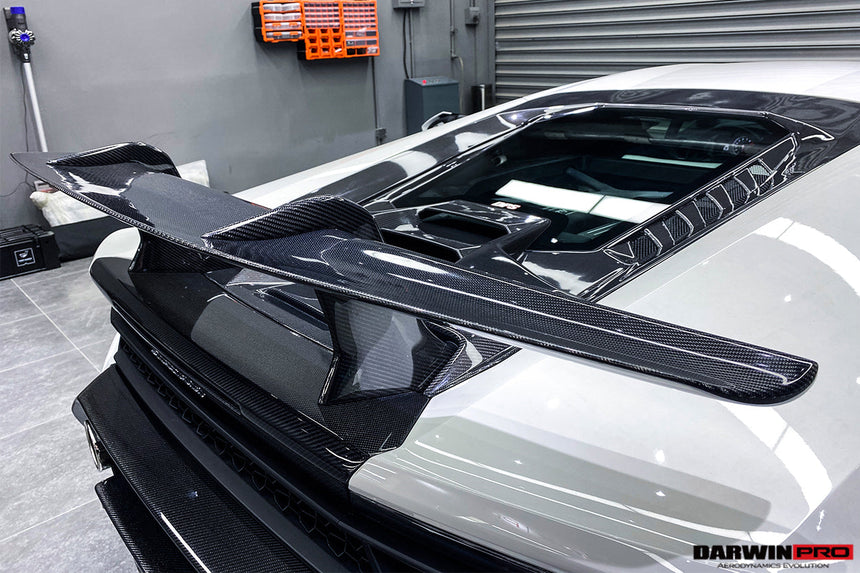 2015-2020 Lamborghini Huracan LP610/LP580 Performante Style Carbon Trunk Spoiler and Engine Hood