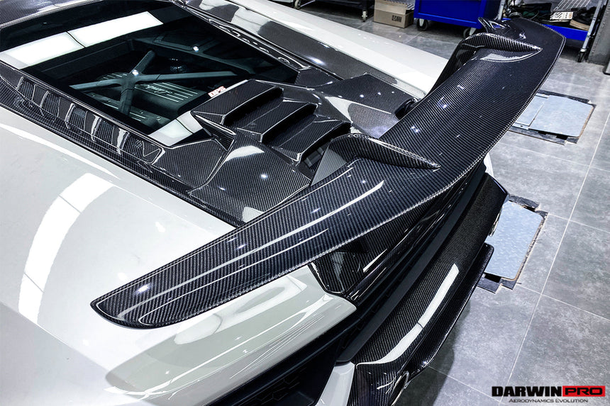 2015-2020 Lamborghini Huracan LP610/LP580 Performante Style Carbon Trunk Spoiler and Engine Hood