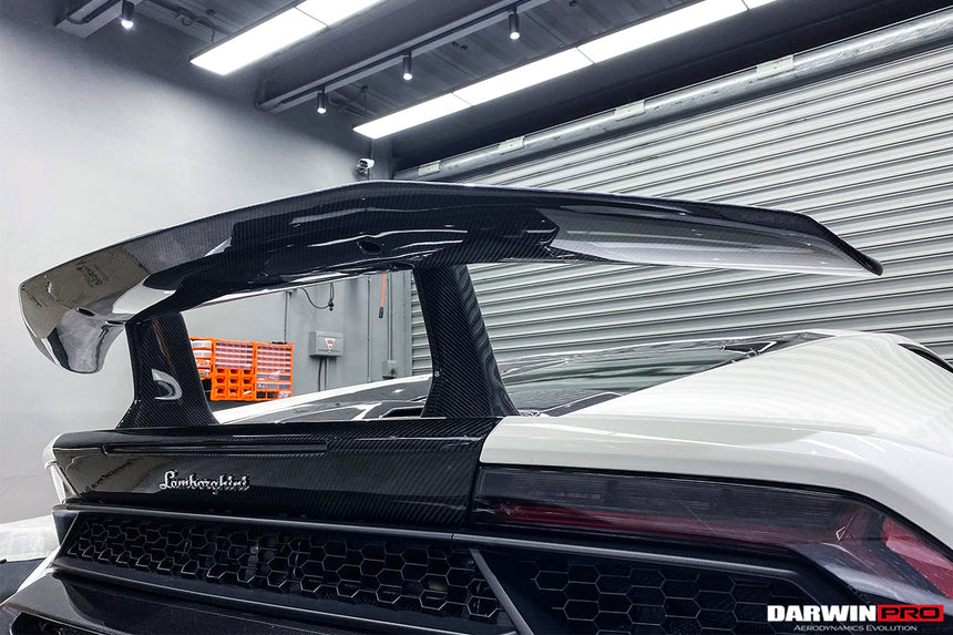 2015-2020 Lamborghini Huracan LP610/LP580 Performante Style Carbon Trunk Spoiler and Engine Hood