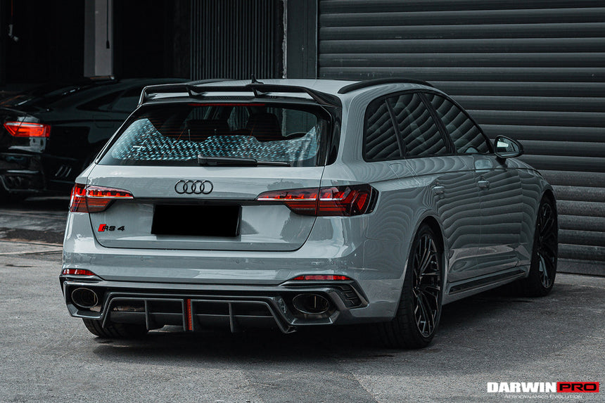 2017-2024 Audi RS4 B9 BKSS Style Rear Diffuser w/ Caps