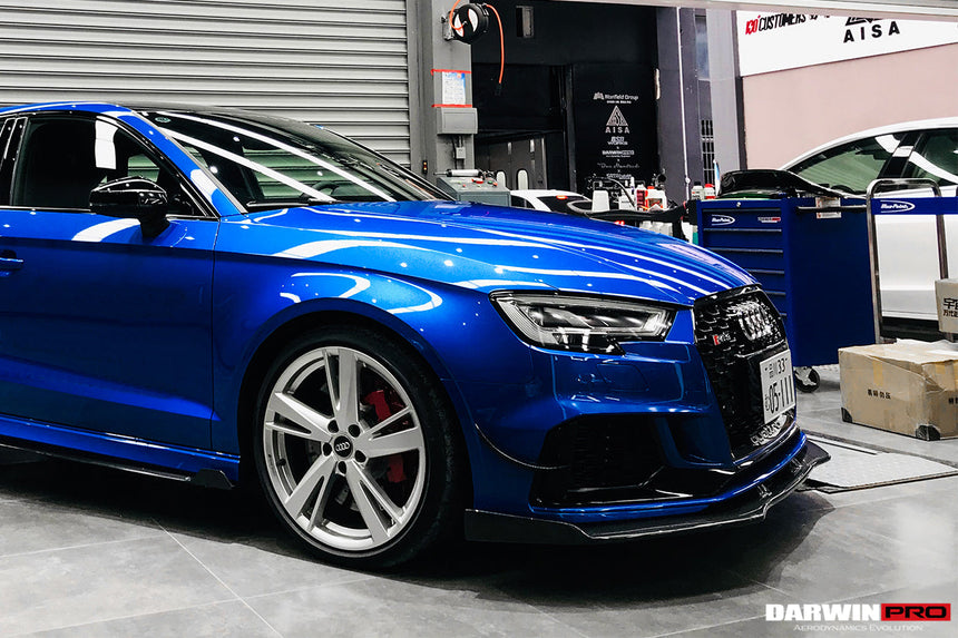 2019-2020 Audi RS3 BKSS Style Carbon Fiber Front Canards