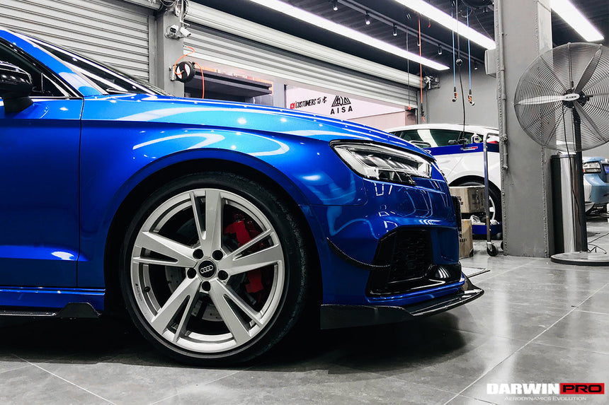 2019-2020 Audi RS3 BKSS Style Carbon Fiber Front Canards