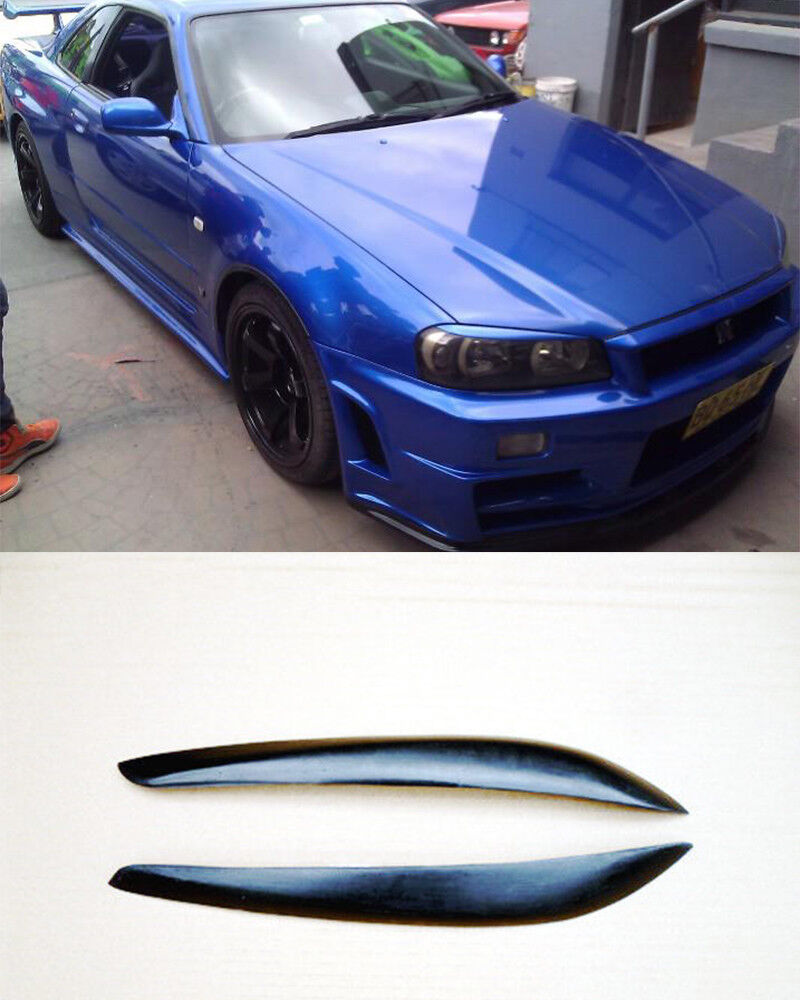 Nissan Skyline R34 1998-2005 GTR Carbon Fiber Eyebrows
