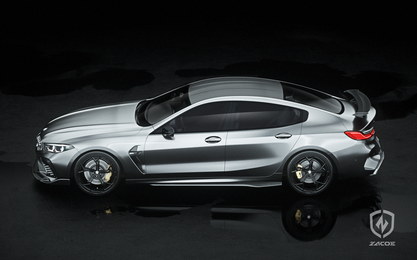 BMW M8 - F93 Dry Carbon Fiber Side Skirts - Zacoe