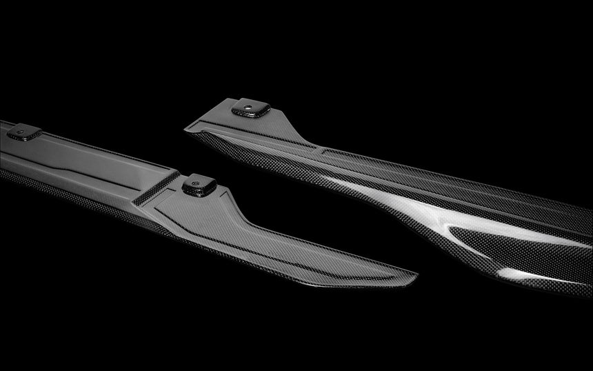 Ferrari 488 GTB Chitu Dry Carbon Fiber Side Skirts - Zacoe