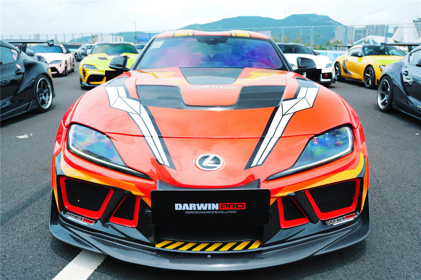 2019-UP Toyota GR Supra (J29/DB) A90 A91 BKSSII Style Partial Carbon Fiber Front Bumper