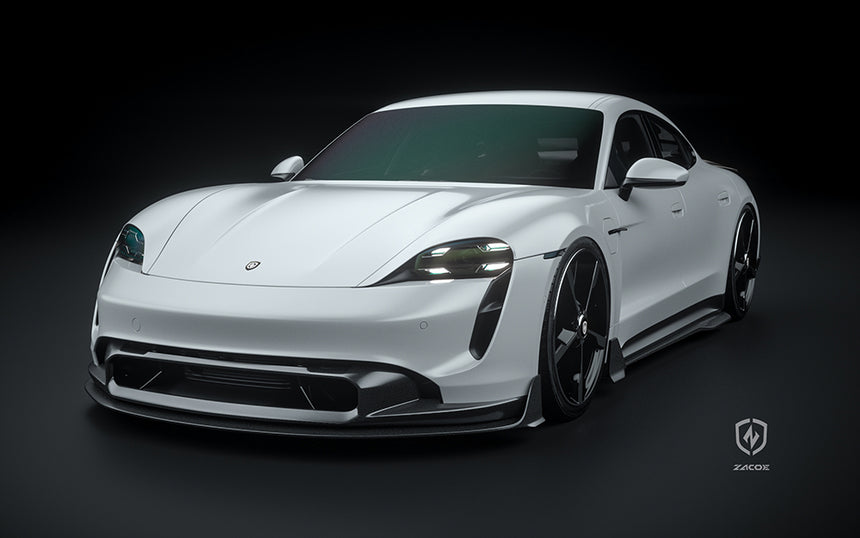 Porsche Taycan Dry Carbon Fiber Full Kit - Zacoe