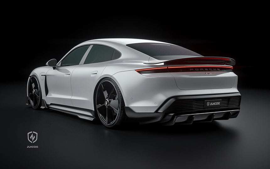 Porsche Taycan Dry Carbon Fiber Full Kit - Zacoe