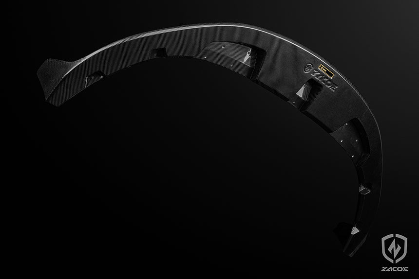 Porsche Taycan Dry Carbon Fiber Front Lip - Zacoe