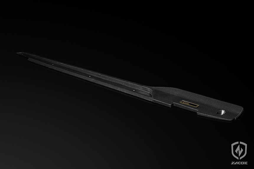 Porsche Taycan Dry Carbon Fiber Side Skirts - Zacoe
