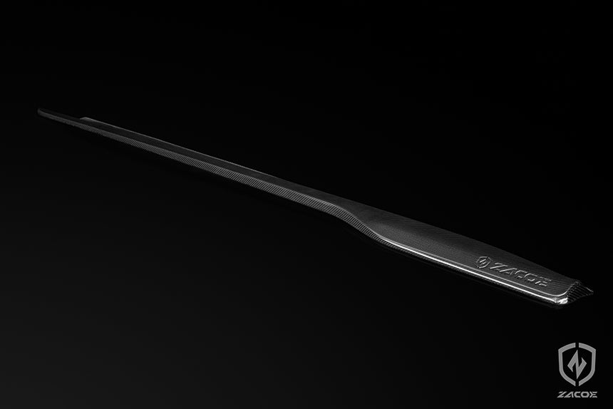 Porsche Taycan Dry Carbon Fiber Side Skirts - Zacoe