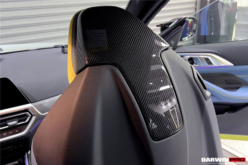 2021-UP BMW M3 G80 M4 G82/G83 Carbon Fiber Up Seat-Back Cover