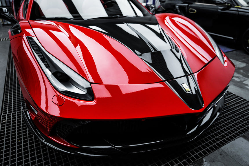 2015-2020 Ferrari 488 GTB & Spider MSY Style Carbon Fiber Hood