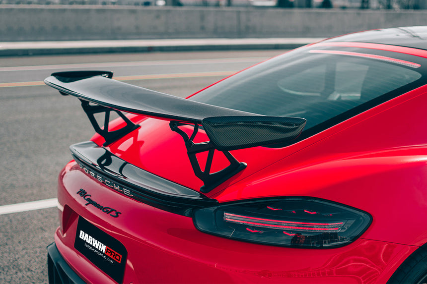 2016-2023 Porsche 718 Cayman/Boxster BKSS Style Carbon Fiber Trunk Spoiler