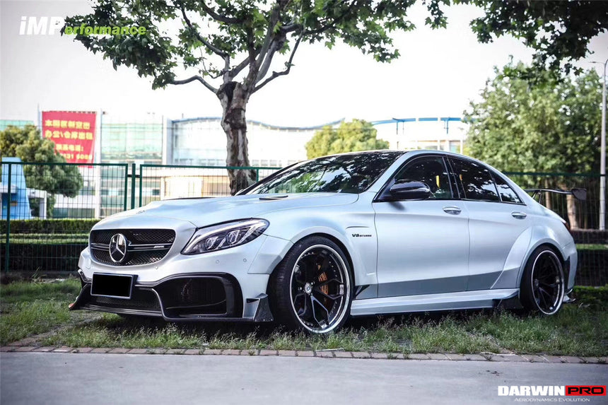 2015-2018 Mercedes Benz W205 C63/S AMG Sedan IMP Performance Partial Carbon Fiber Full Body Kit