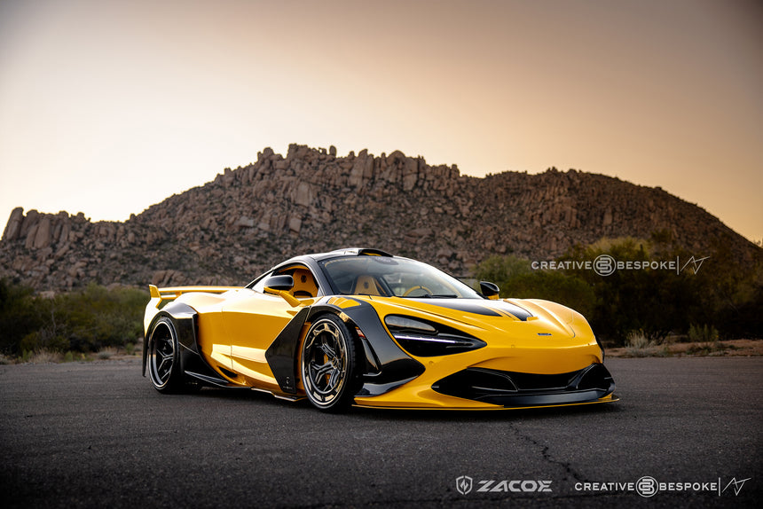 McLaren 720S Galaxy Wide Dry Carbon Fiber Full Kit - Zacoe