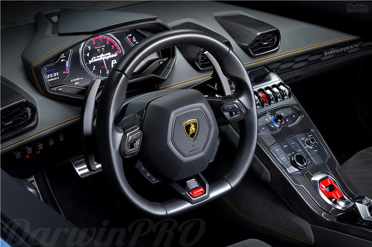2015-2022 Lamborghini Huracan LP610/LP580 Autoclave Carbon Fiber Center Console Border Trim