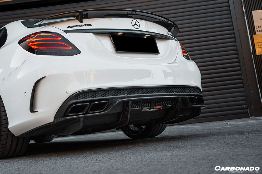 2015-2021 Mercedes Benz W205 C63/S AMG Sedan PS Style Rear Diffuser