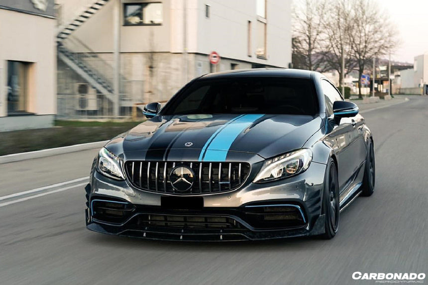 2015-2018 Mercedes Benz W205 C63/S AMG Coupe BR Style Front Lip