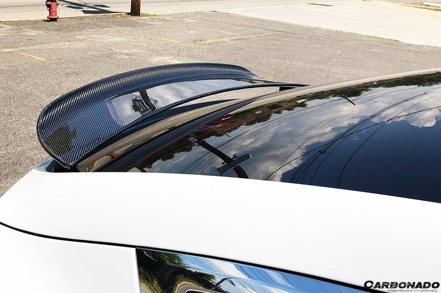 2016-2021 Tesla X SUV RZS Style Carbon Fiber Trunk Spoiler