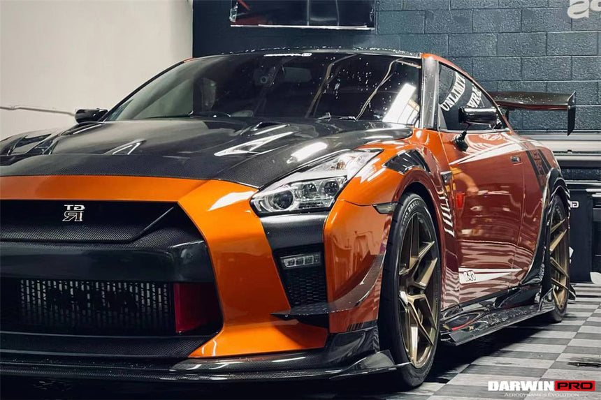 2017-2022 Nissan GTR R35 EBA BKSS Style Carbon Fiber Front Canards