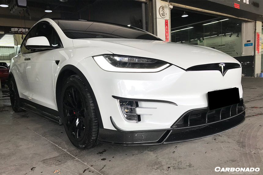 2016-2021 Tesla X SUV RZS Style Carbon Fiber Front Canards