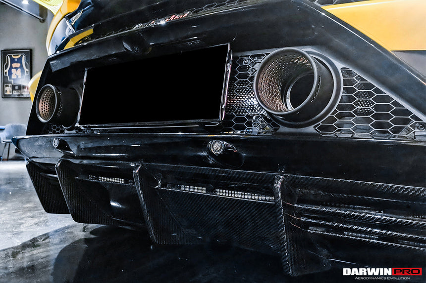2019-2022 Lamborghini Huracan EVO OD Style Dry Carbon Rear Diffuser