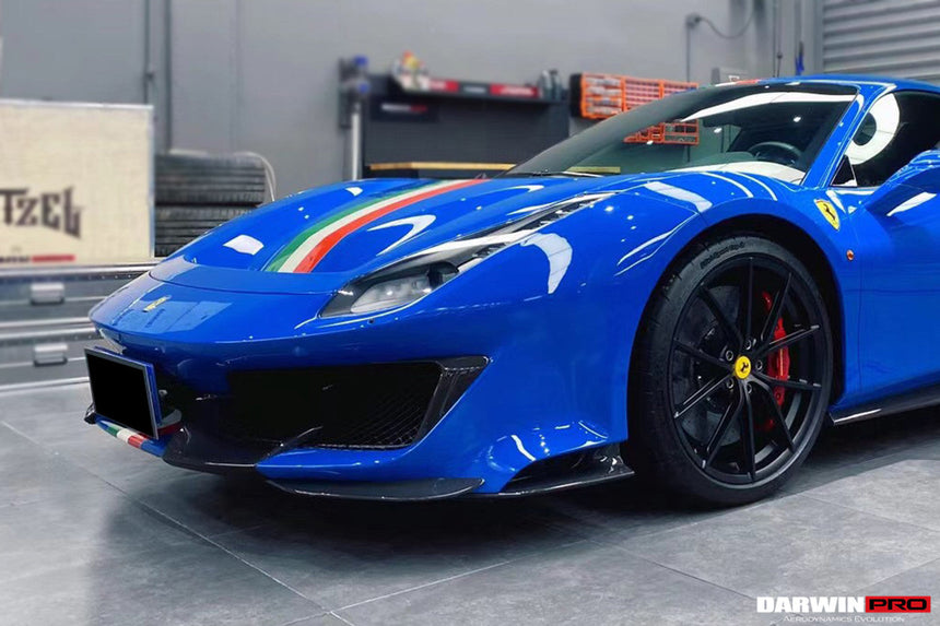 2018-2022 Ferrari 488 Pista Partial Carbon Fiber Front Bumper