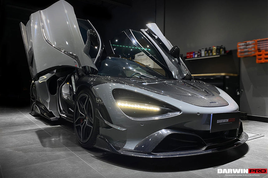 2017-2021 McLaren 720s Se²NWB Style Carbon Fiber Front Bumper Canards