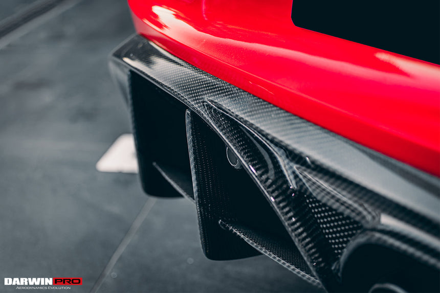 2016-2023 Porsche 718 Cayman/Boxster BKSS Style Carbon Fiber Rear Diffuser