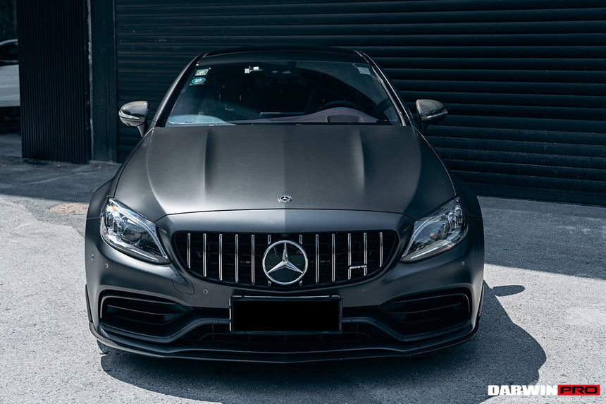 2015-2021 Mercedes Benz W205 C63/S AMG Coupe BKSS Style Carbon Fiber Front Lip