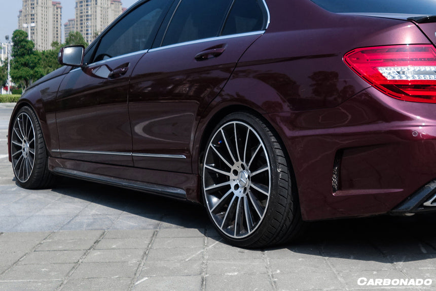 2008-2014 Mercedes Benz C Class W204 Sedan P Style Side Skirts