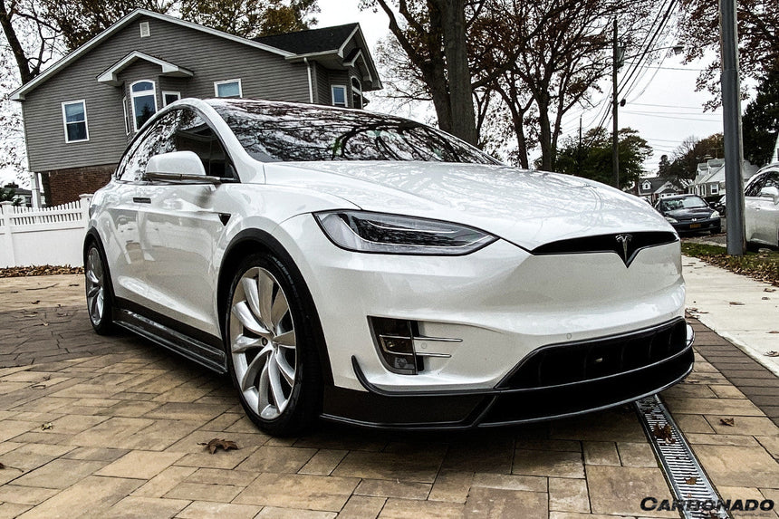 2016-2021 Tesla X SUV RZS Style Carbon Fiber Front Lip