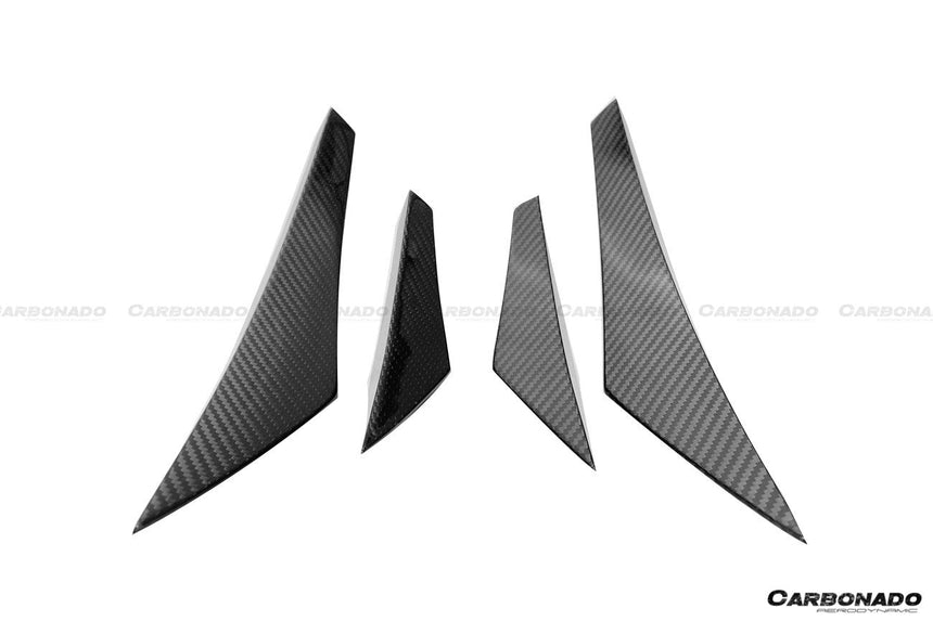 2020-2023 McLaren GT WP Style Dry Carbon Fiber Front Bumper Canards