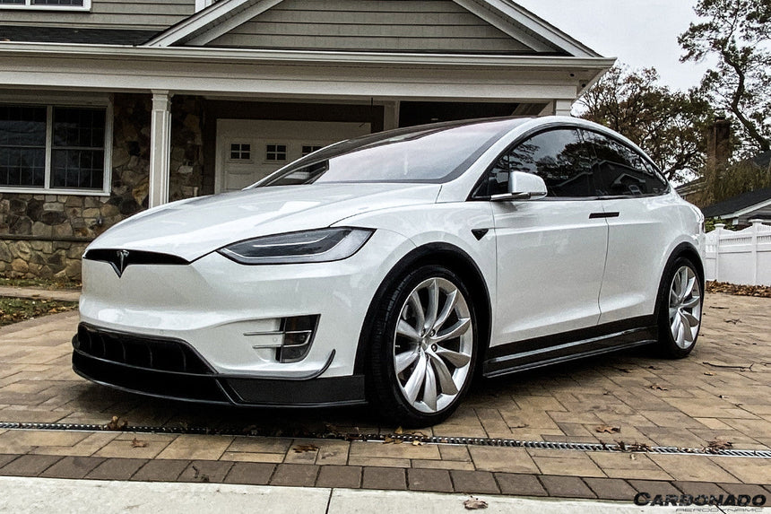 2016-2021 Tesla X SUV RZS Style Carbon Fiber Front Lip